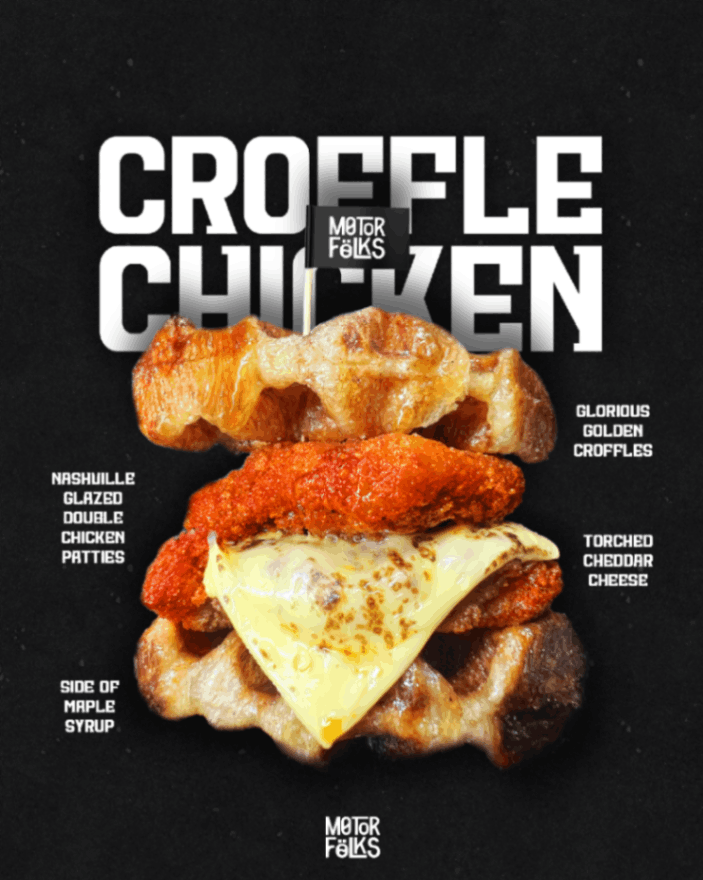 Croffle Chicken Set of 4