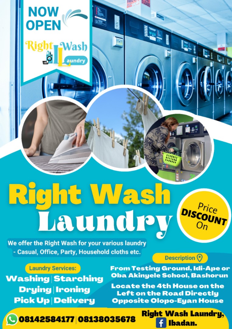 Right Wash Laundry, Ibadan