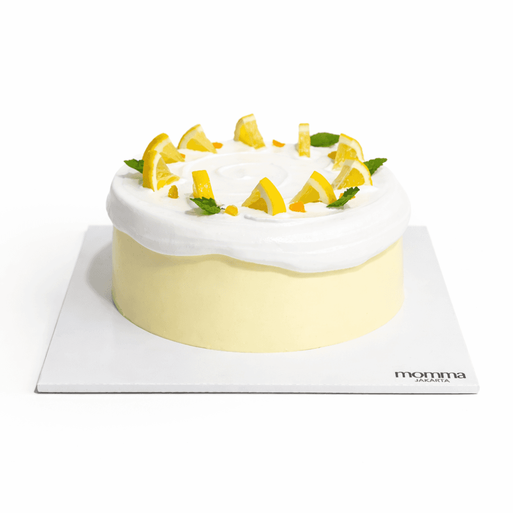 Lemon Curd Angel Cake by Momma Jakarta — Lemon curd · Chantilly · Orange peel
