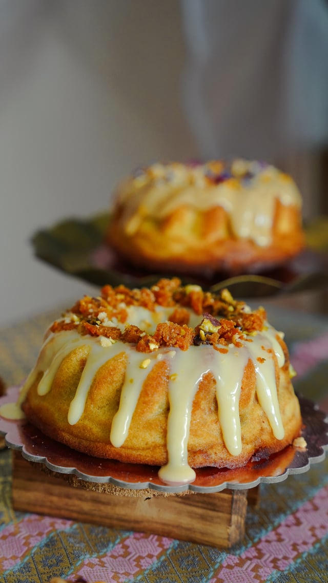 Carrot halwa bundt cake