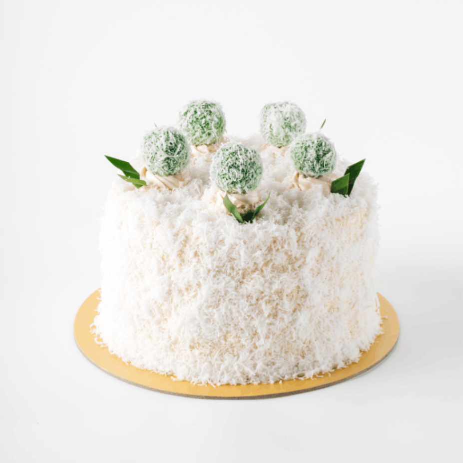 Klepon Cake by Momma Jakarta — Pandan · Gula Melaka · Coconut