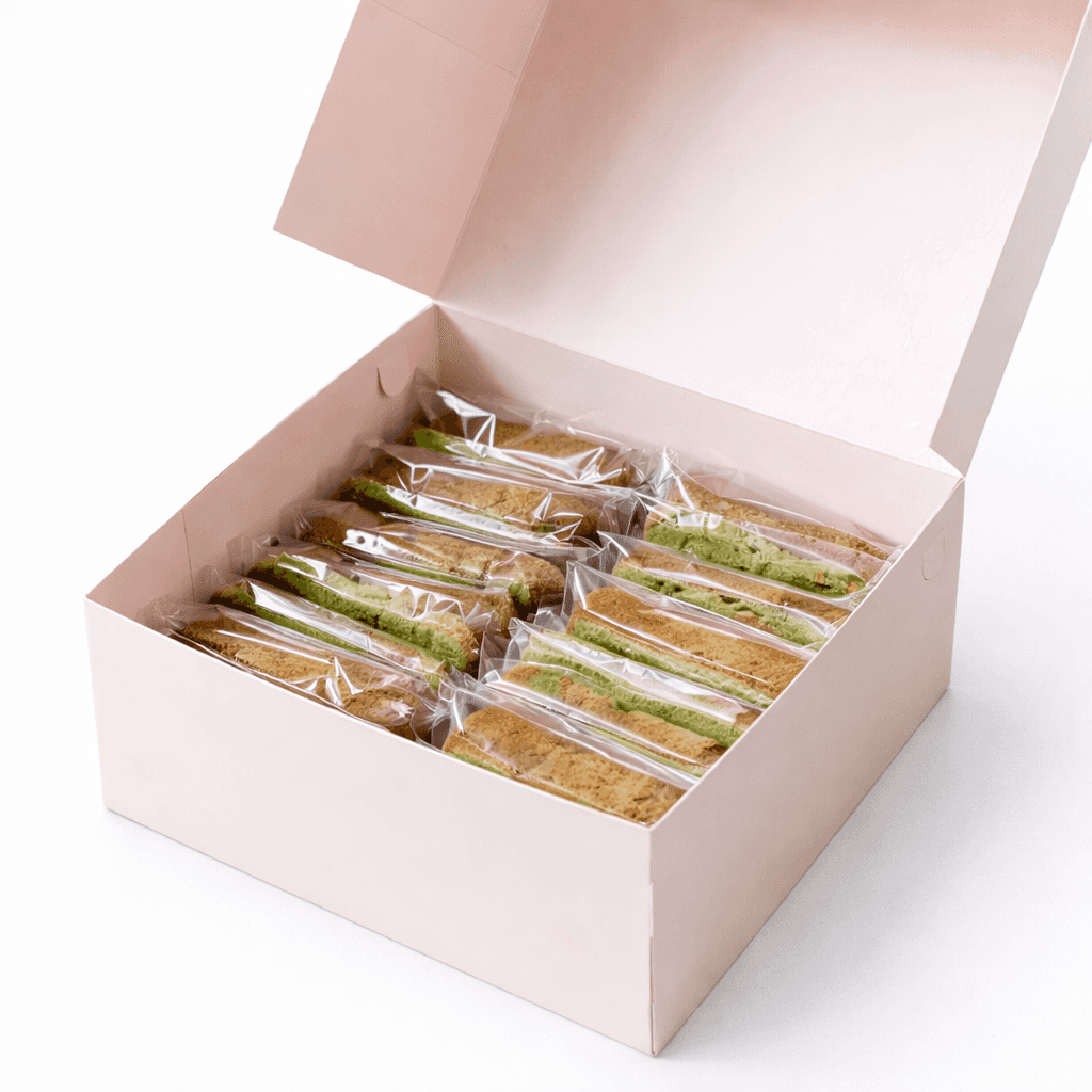 Sliced Chiffon Cake by Momma Jakarta — Ketan Hitam · Pandan · Chocolate (1 of 5)