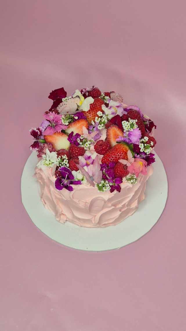 Pink Butterfly Cake