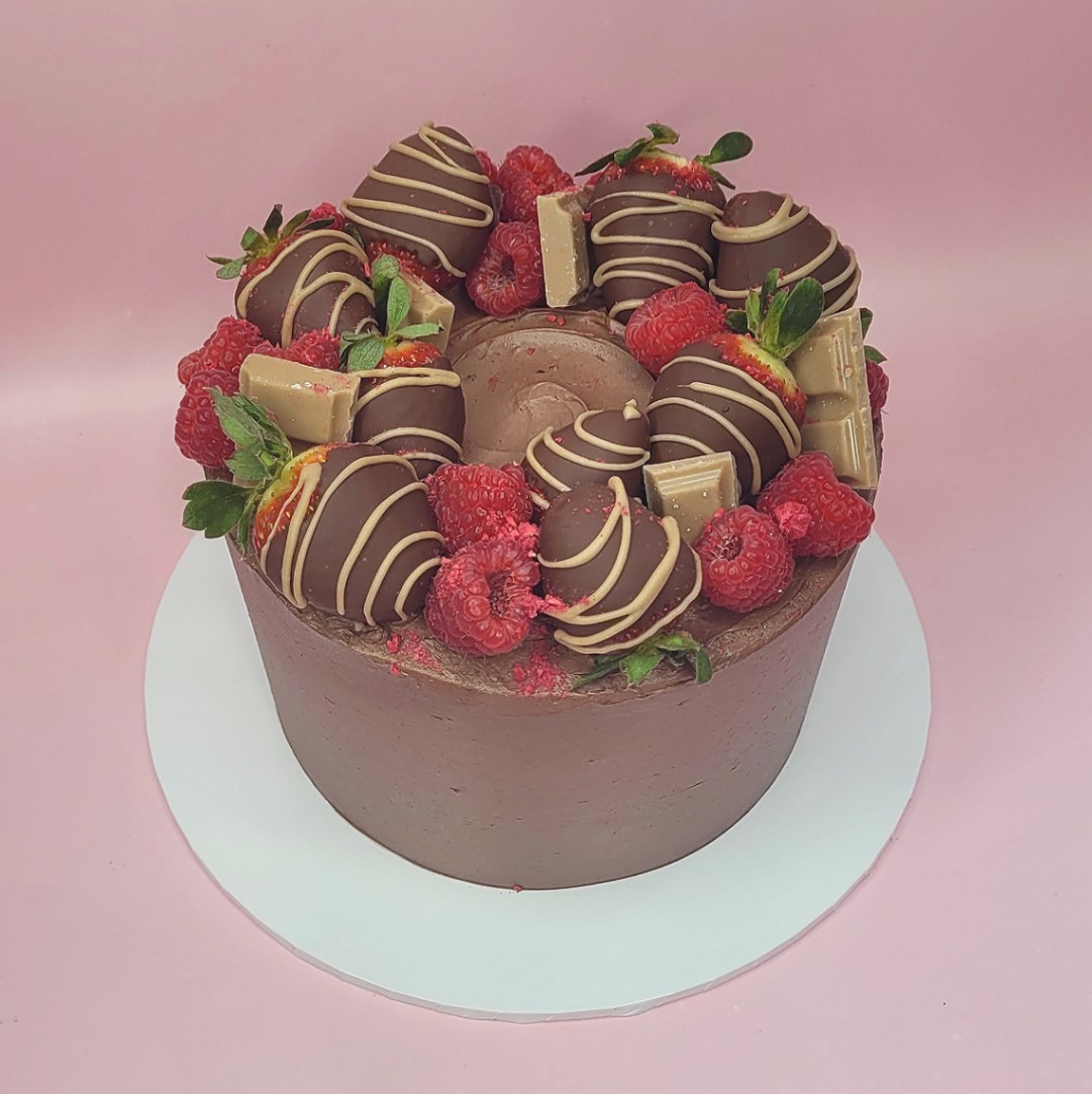 Chocolate Dipped Strawberry Cake from The Sugar Fairy